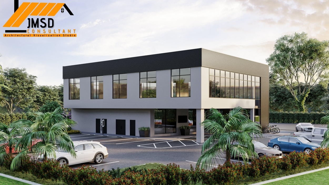 3D Architectural Exterior Rendering for Commercial Buildings Miami, FL