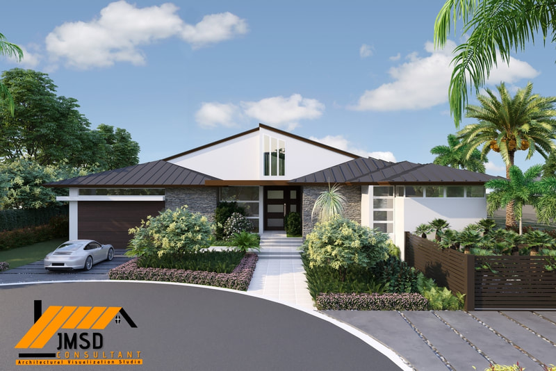 3D Exterior House Rendering Near me in Fort Lauderdale Florida